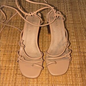 ALOHAS Nude Strappy Heels